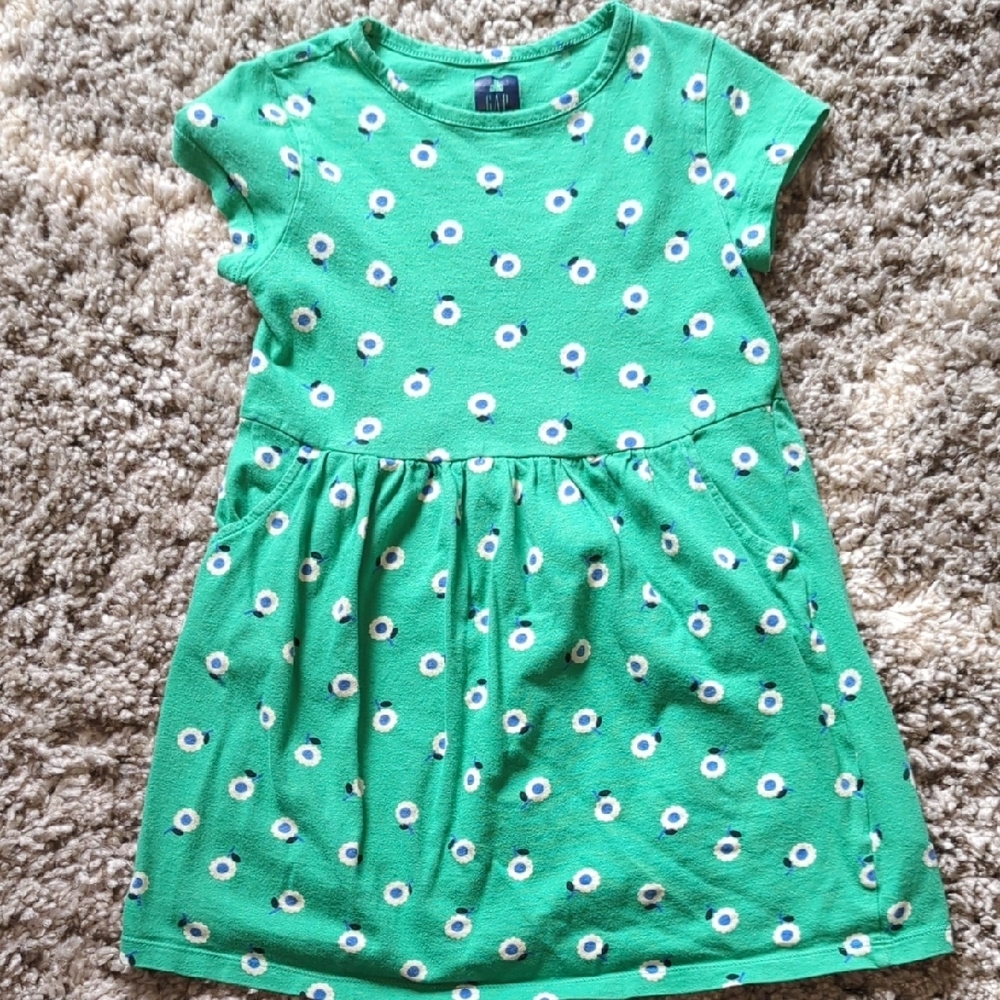 GAP Green Flutter Sleeve Sundress